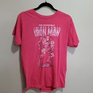 Marvel Iron Man Red T-Shirt for Men Size Medium